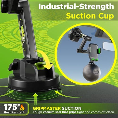 Cell Phone Mount for Truck Phone Holder for Truck Drivers (Green)