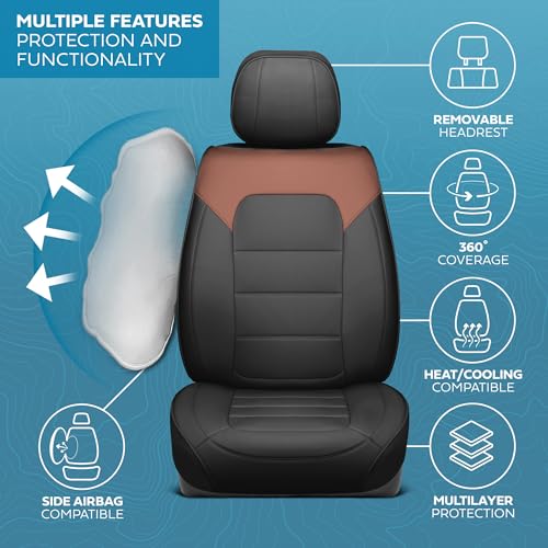 Curated Western Estate Napa Leather Seat Covers for Cars & SUVs (Western Estate / Front Seats)