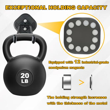 Strong Magnetic Hooks Heavy Duty for Hanging (12 magnets)