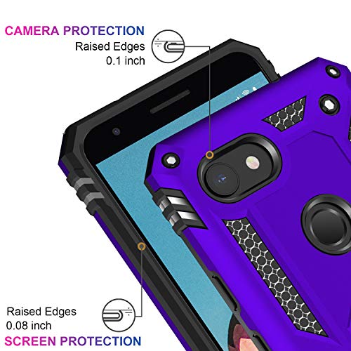 for Google Pixel 3A Case with Screen Protector (Purple / Google Pixel 3A)