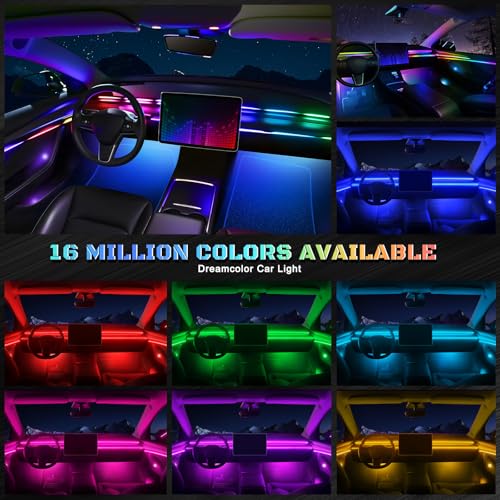 Dreamcolor Acrylic Interior Car LED Strip Light with Wireless APP (Dreamcolor 18 in 1)