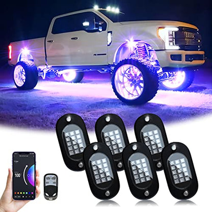 RGB LED Rock Lights (6 Pods / RGB)