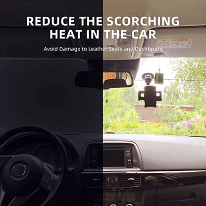 Raccoon Driving Car Windshield Sunshade Front Window Sun Visor Protector Foldable Shield Cover for Truck SUV (Black9 / Small)