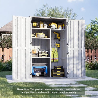 Outdoor Storage Shed (White / 64 Cu.Ft)