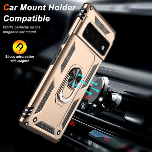 for Google Pixel 6 Pro Case with Screen Protector (Yellow / Google Pixel 6 Pro)