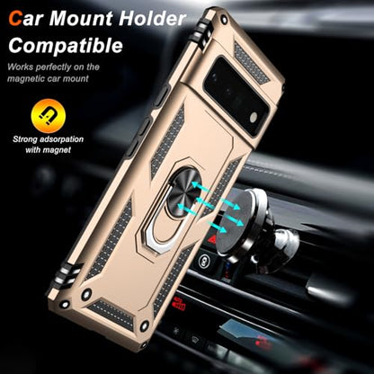 for Google Pixel 6 Pro Case with Screen Protector (Yellow / Google Pixel 6 Pro)