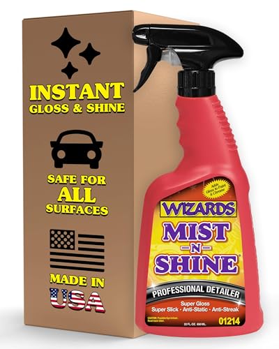 Mist-N-Shine Quick Detailer Spray - Waterless Wash - 22 oz (22 Fl Oz (Pack of 1))