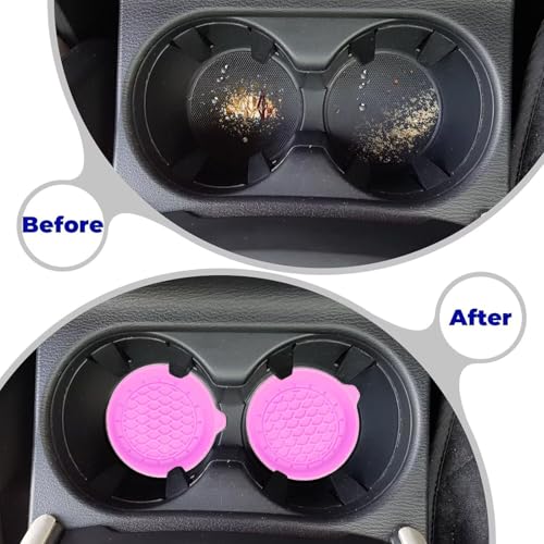4 PCS Car Cup Coasters (Pink*4pcs / No Diamonds)