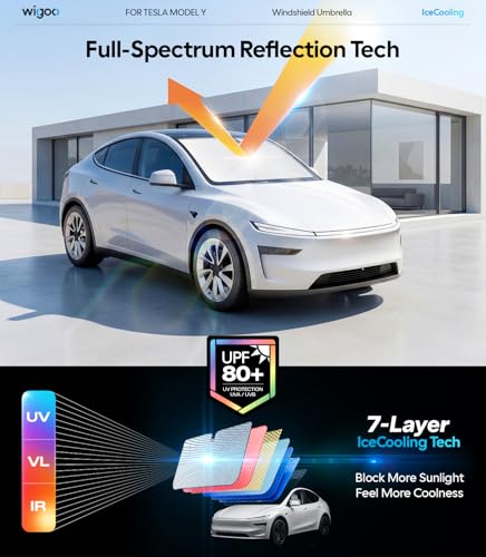 Windshield Sun Shade Umbrella for Tesla Model Y (for Tesla Model Y/ YL (2020-2026))