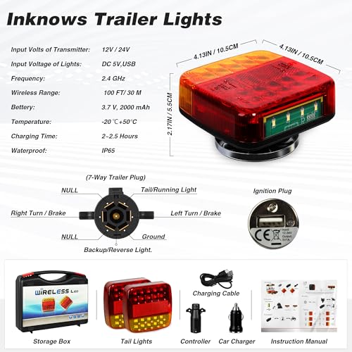 Wireless Magnetic Trailer Lights