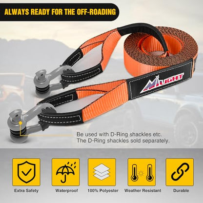3" x 20' Recovery Tow Strap Lab Tested 31 (3in x 20ft Tow Strap / Straps)