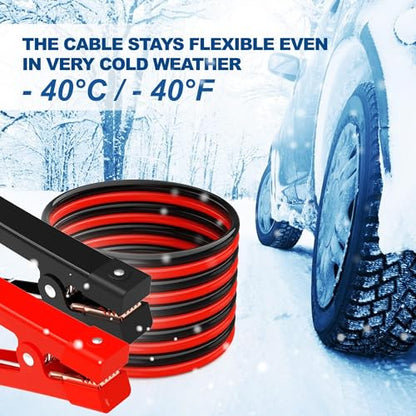 0 Gauge 25 Feet Heavy Duty Jumper Cables (0 Gauge 25 feet (Standard))