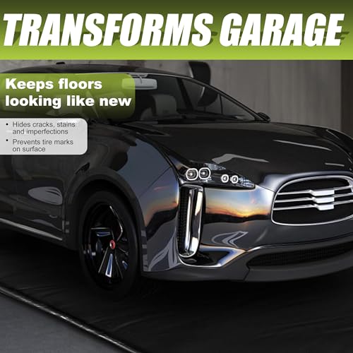 Garage Car Floor Mat (Black / 7Ft 9In x 18Ft(Mid-Size))