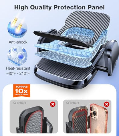 Ultra Durable Phone Holders for Your Car【96+LBS Strongest Suction】 Car Phone Holder Mount (Black)