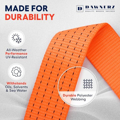 Heavy Duty Ratchet Straps 2 inch 30 ft (2 inch X 30 ft 11000 lbs)