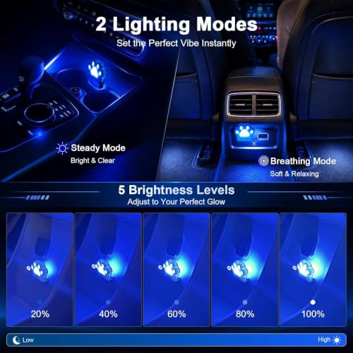 2 Pcs Mini Car USB Night Light