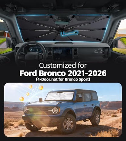 Windshield Sun Shade for Ford Bronco (Fit for Ford Bronco(4-Door) 2021-2026)