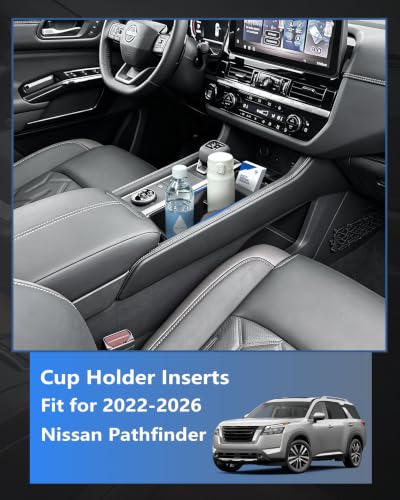 Cup Holder Inserts for 2022 (For 2022-2026 Nissan Pathfinder)