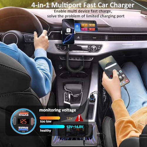 Car Charger USB C (1-Pack / Gray)