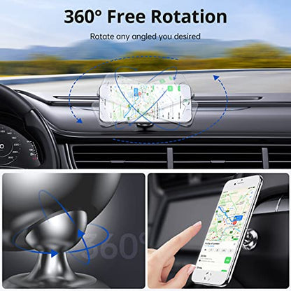 Magnetic Car Phone Holder for Dashboard (Gray)