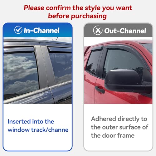 in Channel Window Visors Rain Guards for 1993 (1993-2011 Ford Ranger)