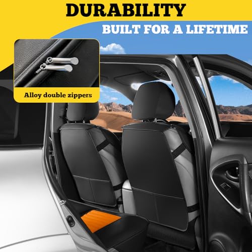 Car Seat Covers (Brown-Black / Front)