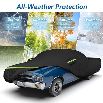 Waterproof Car Covers for Chevrolet El Camino 1964 (Black / for Chevrolet El Camino 1964-1967/1978-1987)