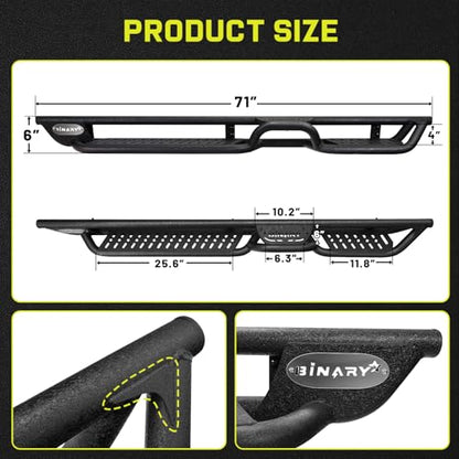 Side Steps Compatible with 2018 (18-26 JL 4 Doors)