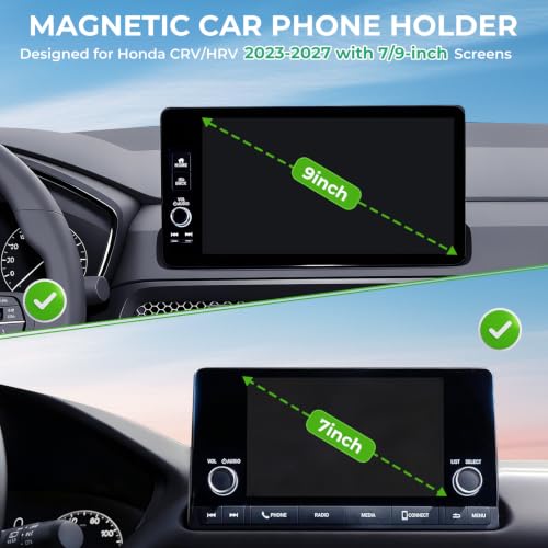 Car Phone Holder for Honda CRV (Fit for 2023-2027 CRV/CRV Hybrid & HRV, 7/9-Inch)