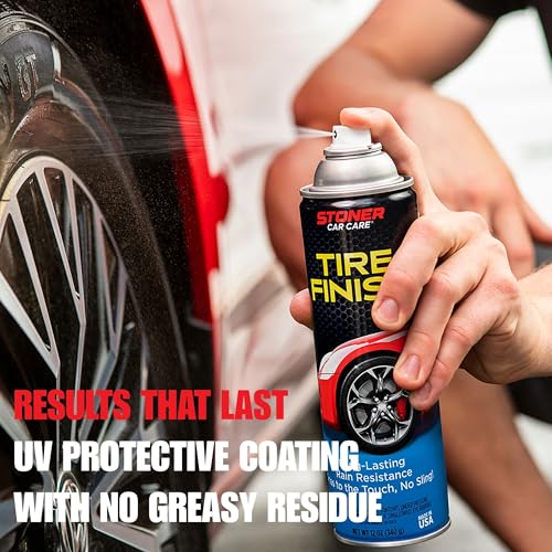 Tire Finish Tire Shine Spray (12 Ounce (Pack of 2))