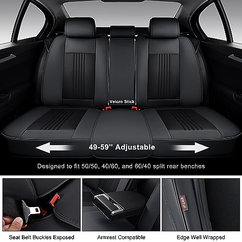 Car Seat Covers Full Set (Black / Full Set)