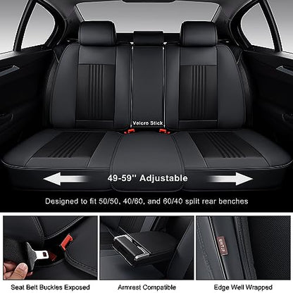 Car Seat Covers Full Set (Black / Full Set)