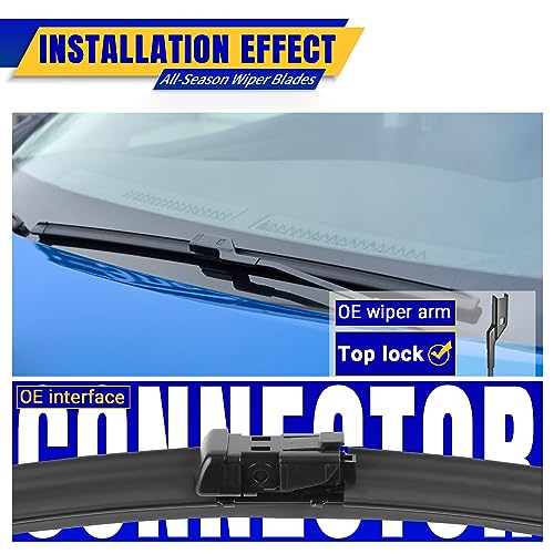 3 Wipers Fits Jeep Renegade 2015 (22"/20"/11"(Set of 3))