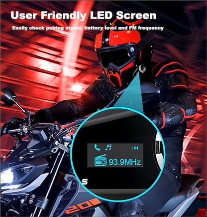 FX6S Bluetooth Motorcycle Headset (FX6S 2PC)