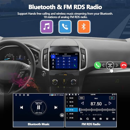 4G+128G Car Radio Stereo for Ford Edge 2015