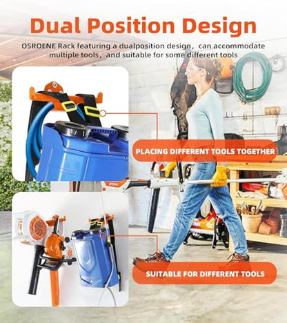 Backpack Blower Rack with Tube Hook (3 Pack)