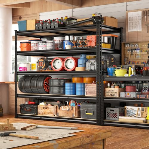 3000LBS Garage Shelving for Warehouse (48" W x 72" H x 18" D)