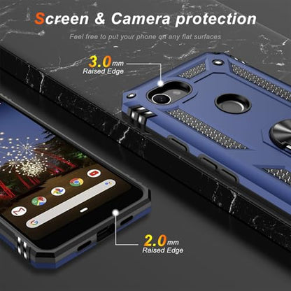 for Google Pixel 3A XL Case with Screen Protector (Blue / Google Pixel 3A XL)