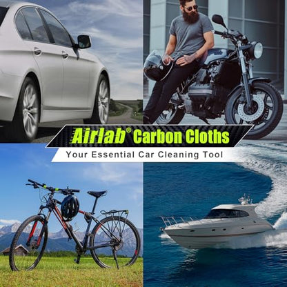 Carbon Microfiber Towels for Car Glass Window Polishing (Grey)