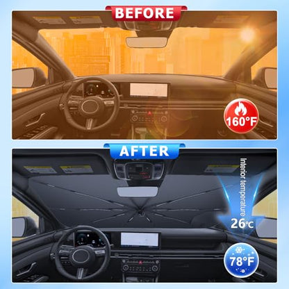 for Car Windshield Sunshade Umbrella 2022 (for 2022-2026 Santa Cruz)