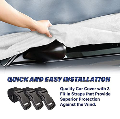 Car Cover Waterproof All Weather for 1976 (Sky Gray / 13. Chevette 1976-1987)