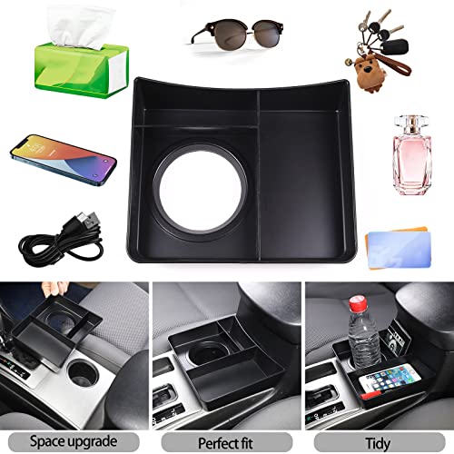 Car Central Control Tray Storage Box Organizer Compatible with Toyota Tacoma 2006 (Cup holder and gear storage box)