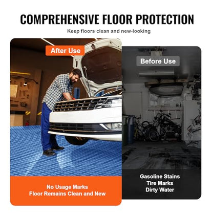 Garage Floor Tiles 12 x 12 x 0.53 inch (25 Pack Tile / Blue)