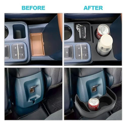 2022 2024 Maverick Car Cup Holder Organizer for Maverick Center Console CupHolders Expander Fit for First Row and Second Row 2022 2023 2024 Maverick Pickup Truck Interior Accessories (Cup Holder Organizer)