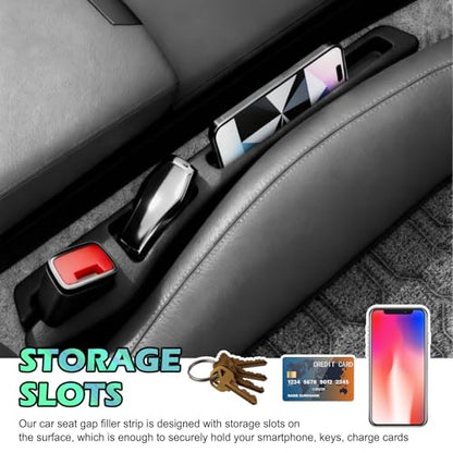 2PCS Car Seat Gap Filler Organizer with Phone Holder