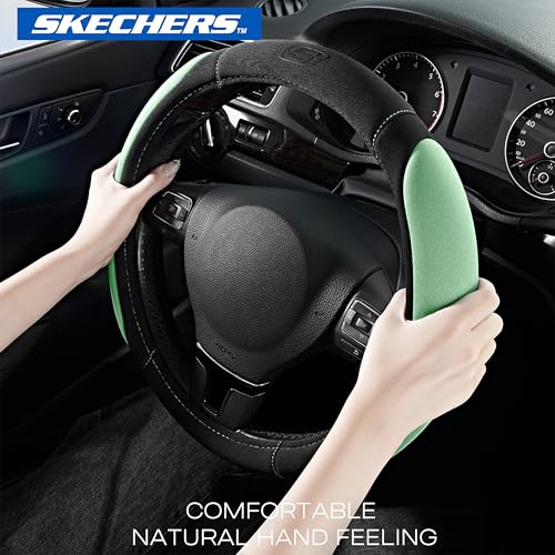 Memory Foam Steering Wheel Cover (Green)