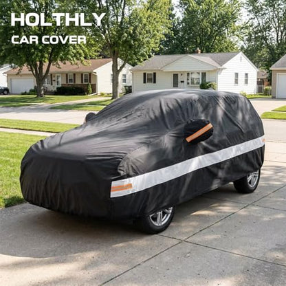 10 Layers SUV Car Cover Custom Fit for Ford Edge (Black Gray / Custom Fit for Ford Edge)