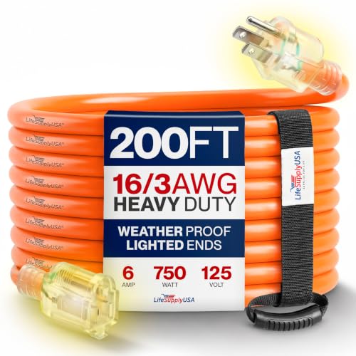 200ft Outdoor (200 FT / 16AWG / Orange)
