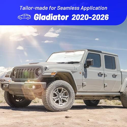 Windshield Sun Shade Umbrella for Jeep Gladiator 2020 (Fit for Jeep Gladiator 2020-2026)