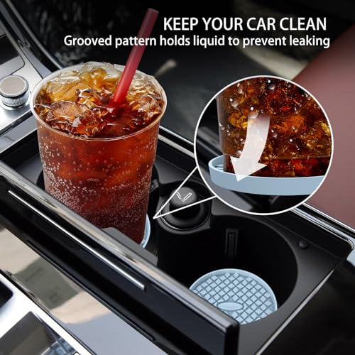 Car Cup Coasters [4 Pack] Silicone Car Coasters (4 Pack-ether)